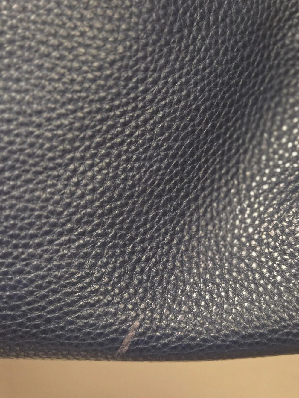 Rebecca Minkoff Classic Navy Pebbled Leather Satchel Bag